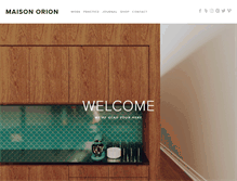 Tablet Screenshot of maison-orion.com